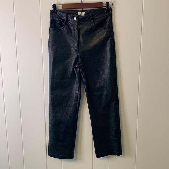 Wilfred Aritzia Melina Pants Faux Leather Size 4 - Picture 2 of 10
